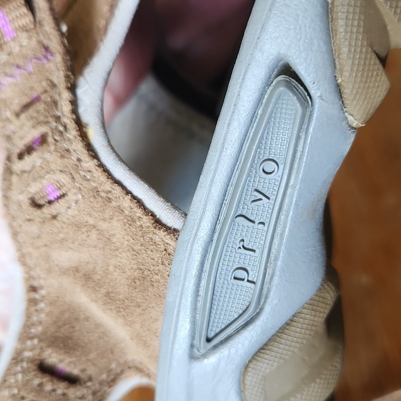 PRIVO Suede Fisherman Sandal SZ 6 Tan Pink - Picture 8 of 11